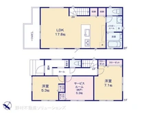 【神奈川県/横浜市戸塚区矢部町】横浜市戸塚区矢部町 新築一戸建て 間取り図