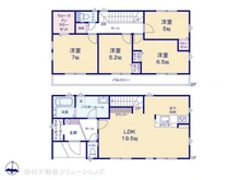 【神奈川県/横浜市戸塚区下倉田町】横浜市戸塚区下倉田町 新築一戸建て 間取り図
