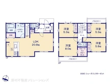 【神奈川県/横浜市戸塚区名瀬町】横浜市戸塚区名瀬町 新築一戸建て 間取り図
