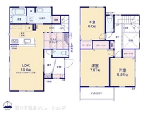 【神奈川県/横浜市泉区中田南】横浜市泉区中田南5丁目 新築一戸建て 間取り図