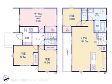 【神奈川県/横浜市戸塚区名瀬町】横浜市戸塚区名瀬町 新築一戸建て 間取り図