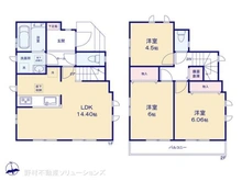 【神奈川県/横浜市泉区中田南】横浜市泉区中田南4丁目 新築一戸建て 間取り図