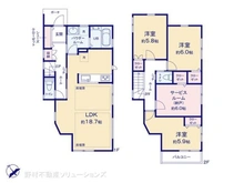 【神奈川県/横浜市戸塚区汲沢】横浜市戸塚区汲沢5丁目 新築一戸建て 間取り図