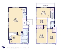 【神奈川県/横浜市戸塚区矢部町】横浜市戸塚区矢部町 新築一戸建て 間取り図