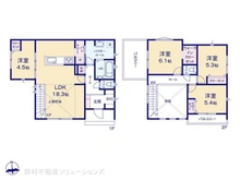 【神奈川県/横浜市戸塚区上柏尾町】横浜市戸塚区上柏尾町 新築一戸建て 間取り図