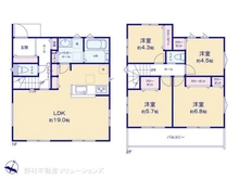 【神奈川県/横浜市港南区下永谷】横浜市港南区下永谷5丁目 新築一戸建て 間取り図