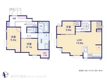 【神奈川県/横浜市戸塚区戸塚町】横浜市戸塚区戸塚町 新築一戸建て 間取り図