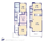 【神奈川県/横浜市戸塚区舞岡町】横浜市戸塚区舞岡町 新築一戸建て 間取り図