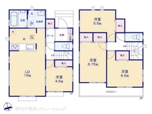 【神奈川県/横浜市泉区中田東】横浜市泉区中田東2丁目 新築一戸建て 間取り図