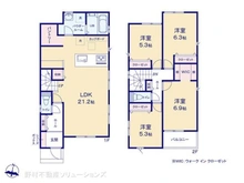 【神奈川県/横浜市戸塚区平戸】横浜市戸塚区平戸5丁目 新築一戸建て 間取り図