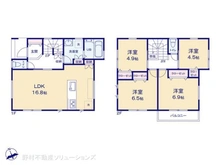 【神奈川県/横浜市泉区和泉中央南】横浜市泉区和泉中央南2丁目 新築一戸建て 間取り図
