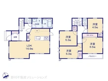 【神奈川県/横浜市泉区和泉中央南】横浜市泉区和泉中央南2丁目 新築一戸建て 間取り図