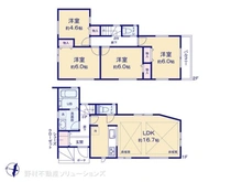 【神奈川県/横浜市戸塚区汲沢】横浜市戸塚区汲沢8丁目 新築一戸建て 間取り図