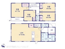 【神奈川県/横浜市港南区上永谷】横浜市港南区上永谷1丁目 新築一戸建て 間取り図
