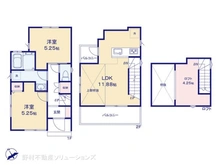 【神奈川県/横浜市戸塚区南舞岡】横浜市戸塚区南舞岡3丁目 新築一戸建て 間取り図