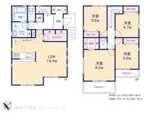 【神奈川県/横浜市戸塚区汲沢】横浜市戸塚区汲沢1丁目 新築一戸建て 間取り図