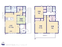 【神奈川県/横浜市戸塚区戸塚町】横浜市戸塚区戸塚町 新築一戸建て 間取り図