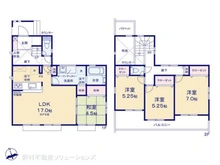 【神奈川県/横浜市泉区和泉中央北】横浜市泉区和泉中央北1丁目 新築一戸建て 間取り図