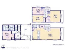 【神奈川県/横浜市戸塚区矢部町】横浜市戸塚区矢部町 新築一戸建て 間取り図