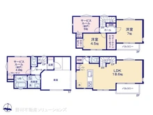 【神奈川県/横浜市戸塚区矢部町】横浜市戸塚区矢部町 新築一戸建て 間取り図