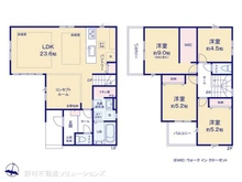 【神奈川県/横浜市青葉区桂台】横浜市青葉区桂台1丁目 新築一戸建て 間取り図