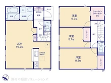【神奈川県/横浜市青葉区奈良町】横浜市青葉区奈良町 新築一戸建て 間取り図