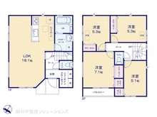 【神奈川県/横浜市青葉区恩田町】横浜市青葉区恩田町 新築一戸建て 間取り図