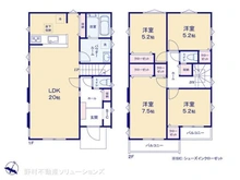【神奈川県/横浜市青葉区奈良町】横浜市青葉区奈良町 新築一戸建て 間取り図