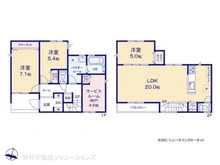 【神奈川県/横浜市緑区東本郷】横浜市緑区東本郷4丁目 新築一戸建て 間取り図