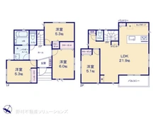 【神奈川県/横浜市緑区鴨居町】横浜市緑区鴨居町 新築一戸建て 間取り図
