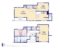 【神奈川県/横浜市緑区長津田町】横浜市緑区長津田町 新築一戸建て 間取り図