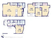 【神奈川県/横浜市緑区鴨居】横浜市緑区鴨居2丁目 新築一戸建て 間取り図