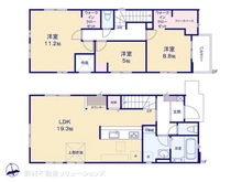 【神奈川県/横浜市青葉区若草台】横浜市青葉区若草台 新築一戸建て 間取り図