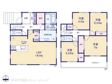 【神奈川県/横浜市青葉区すみよし台】横浜市青葉区すみよし台 新築一戸建て 間取り図