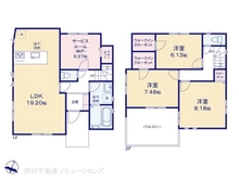 【神奈川県/横浜市緑区鴨居町】横浜市緑区鴨居町 新築一戸建て 間取り図