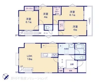 【神奈川県/横浜市青葉区奈良町】横浜市青葉区奈良町 新築一戸建て 間取り図