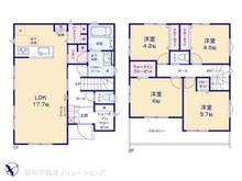 【神奈川県/横浜市緑区長津田町】横浜市緑区長津田町 新築一戸建て 間取り図