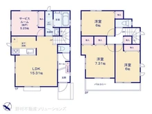 【神奈川県/横浜市緑区西八朔町】横浜市緑区西八朔町 新築一戸建て 間取り図