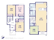【神奈川県/横浜市緑区東本郷】横浜市緑区東本郷6丁目 新築一戸建て 間取り図