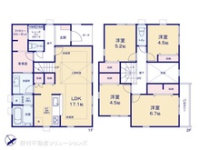【神奈川県/横浜市緑区新治町】横浜市緑区新治町 新築一戸建て 間取り図