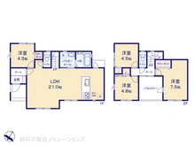 【神奈川県/横浜市緑区北八朔町】横浜市緑区北八朔町 新築一戸建て 間取り図