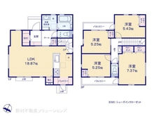 【神奈川県/横浜市緑区長津田】横浜市緑区長津田2丁目 新築一戸建て 間取り図