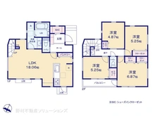 【神奈川県/横浜市緑区長津田】横浜市緑区長津田2丁目 新築一戸建て 間取り図
