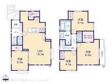 【神奈川県/横浜市青葉区榎が丘】横浜市青葉区榎が丘 新築一戸建て 間取り図