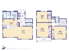 【神奈川県/横浜市青葉区たちばな台】横浜市青葉区たちばな台1丁目 新築一戸建て 間取り図