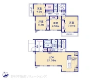 【神奈川県/横浜市緑区いぶき野】横浜市緑区いぶき野 新築一戸建て 間取り図
