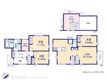 【神奈川県/横浜市緑区上山】横浜市緑区上山2丁目 新築一戸建て 間取り図