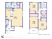 【千葉県/市川市菅野】市川市菅野5丁目 新築一戸建て 間取り図