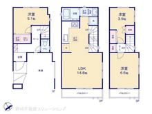 【千葉県/市川市市川】市川市市川2丁目 新築一戸建て 間取り図