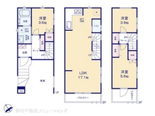 【千葉県/市川市市川】市川市市川2丁目 新築一戸建て 間取り図
